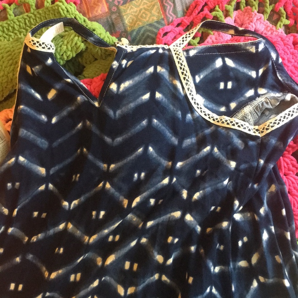 Long, blue dress - Picture 5 of 6